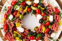 Festive Antipasto Wreath