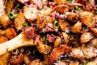 Loaded Bacon & Cheese Roasted Potatoes
