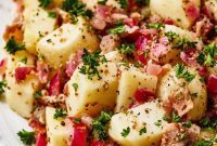 Warm German Potato Salad with Bacon