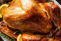 Golden Roast Turkey, Stuffed to Perfection