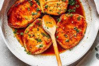 Sticky Honey Garlic Pork Chops