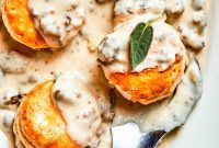 Homestyle Sausage Gravy Biscuits