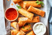 Crispy Chicken Spring Rolls