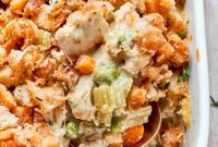 Golden Chicken and Stuffing Bake