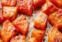 Caramelized Honey-Garlic Sweet Potatoes