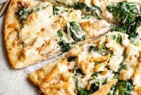 Creamy Chicken Alfredo Pizza