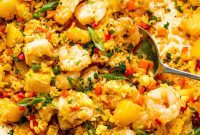 Tropical Pineapple Shrimp Fried Rice