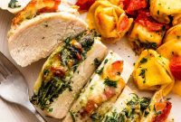 Creamy Spinach Bacon Stuffed Chicken