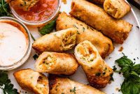 Golden Crispy Vegetable Spring Rolls