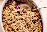 Spiced Apple Blueberry Baked Oats