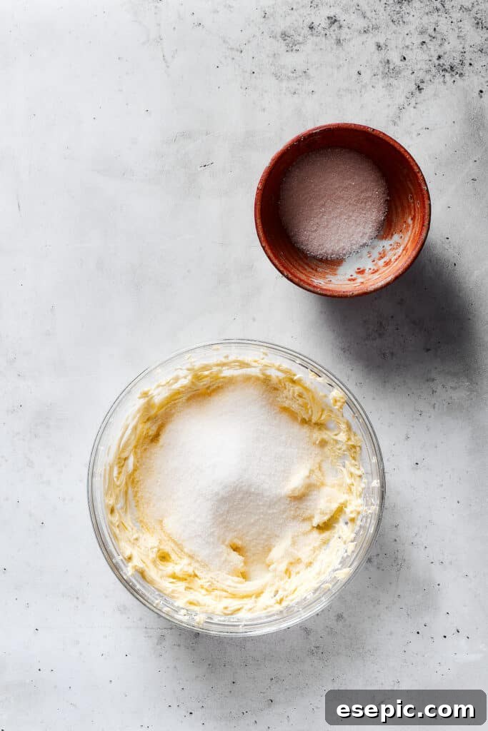 Sweet, buttery Orange Cookies have a light citrus taste and pretty pastel color - perfect for parties, cookie swaps, baby showers, and more! Creaming butter and sugar together.