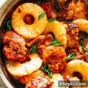 A pot filled with bbq chicken thighs