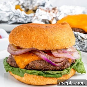 Cheeseburger Foil Dinner with Roasted Vegetables 8 Cheeseburger in a bun