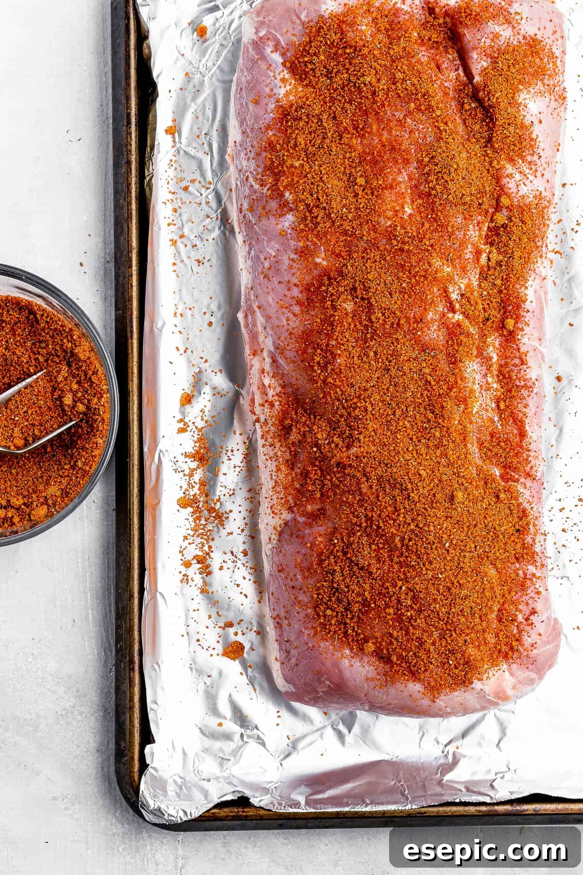 seasoned raw pork